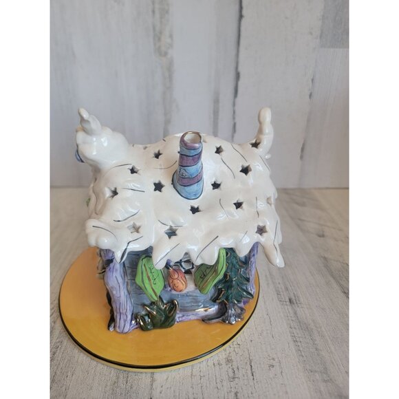 Blue Sky House of boos tea‎ light ceramic holder candle - Picture 8 of 15